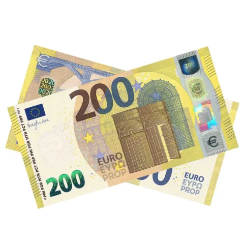 €200 prop euro banknotes – realistic fake currency