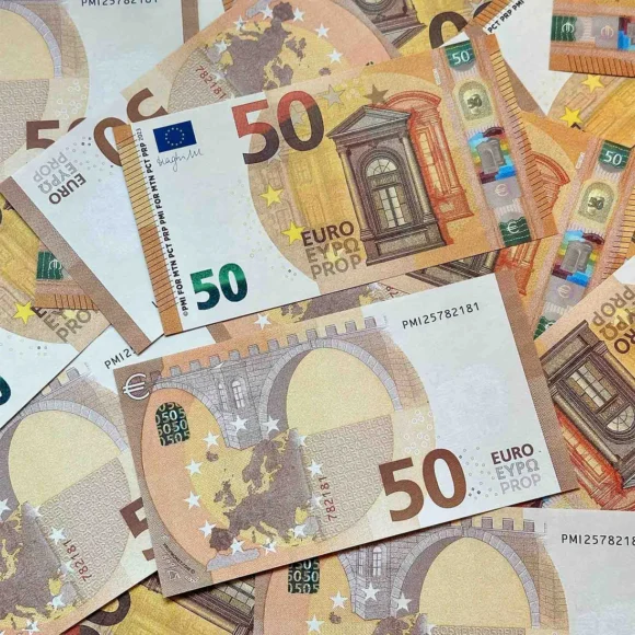 €20|€50 prop euro banknote stacks – realistic fake currency