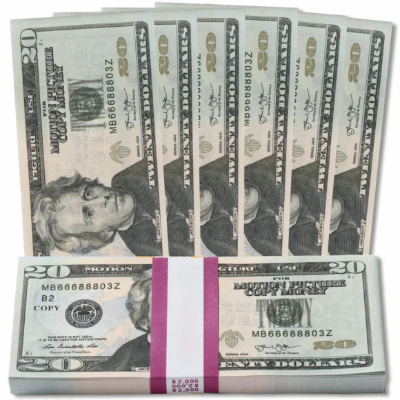 new edition prop money us $20 usd dollar bills – high quality fake currency